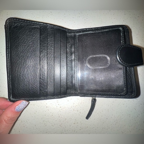 UNISEX RFID Black Leather Bi-Fold Wallet, lots in slots - Picture 2 of 14